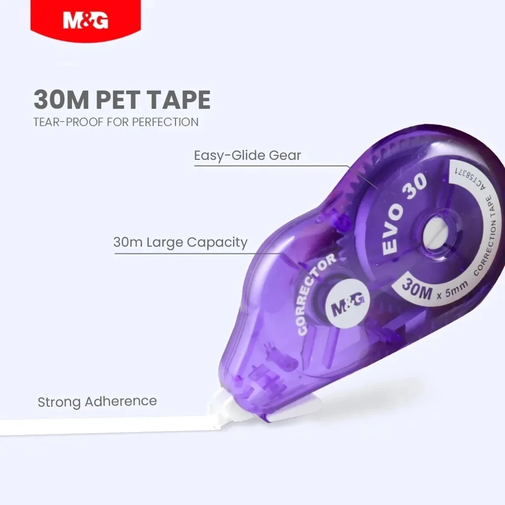 Correction Tape M&G EVO Jumbo 30M ACT58371 Tipex Kertas Roll
